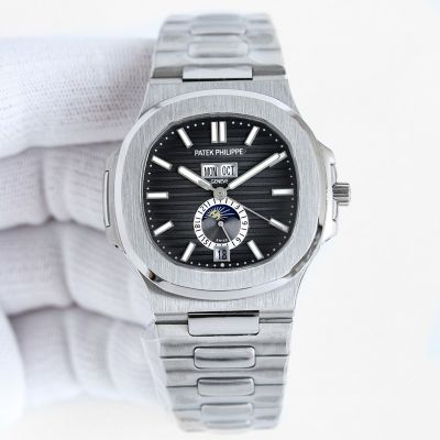 TW Factory Patek Philippe geneve stainless steel PP BJ1 Nautilus 5726/1A Silver steel case Watch